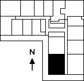 Two Bed Two Bath Floor Plate for Apartment 415