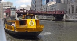 Boat taxi on the Chicago River