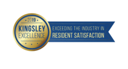 2019 Kingsley Excellence Resident Satisfaction Award logo